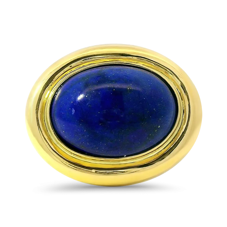 1870 Collection 18k and 14k Yellow Gold Lapis Ring