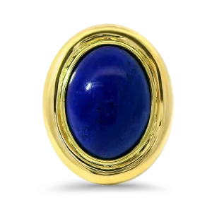 1870 Collection 18k and 14k Yellow Gold Lapis Ring
