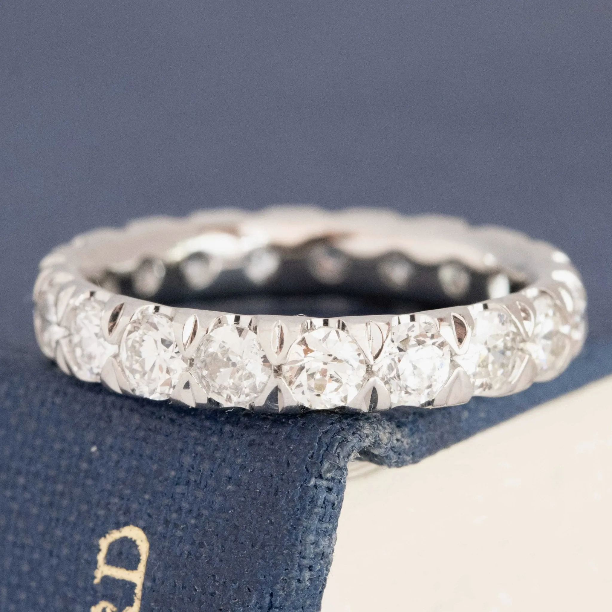 1.92ctw Old European Cut Diamond Eternity Band
