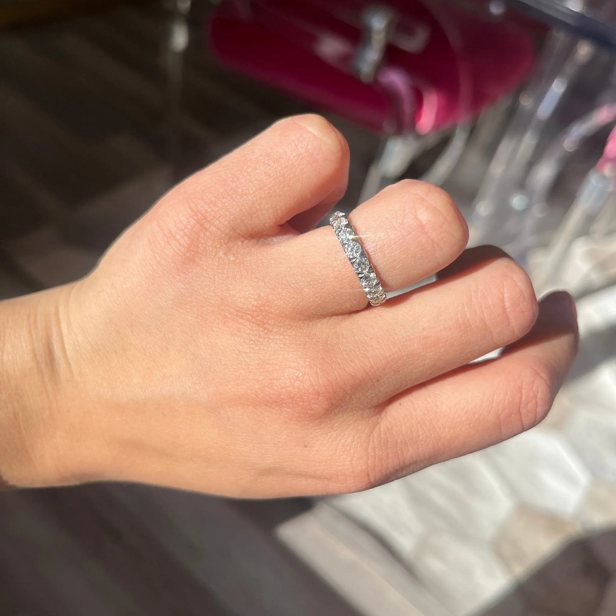 1.92ctw Old European Cut Diamond Eternity Band
