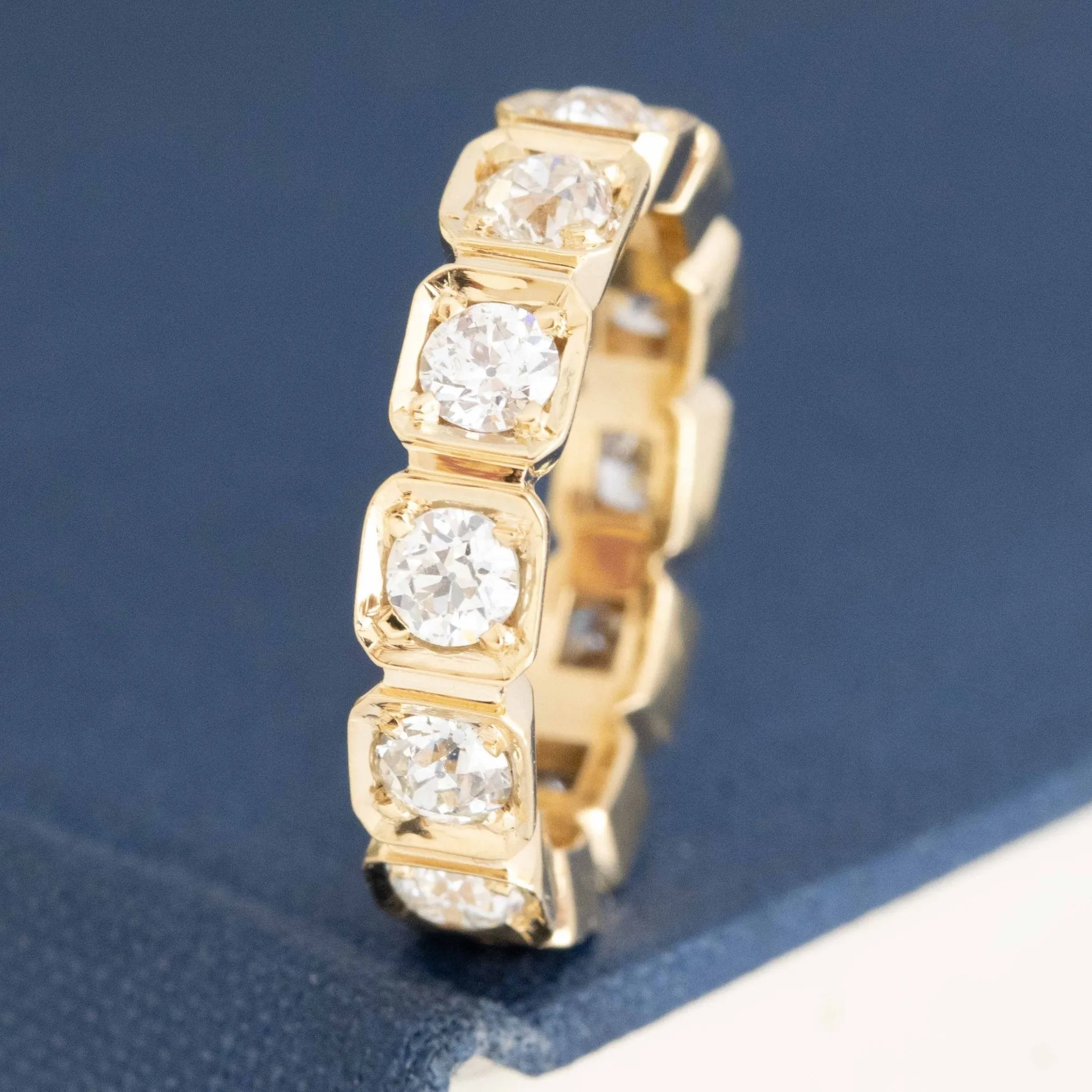 1.95ctw Old European Cut Diamond Eternity Band