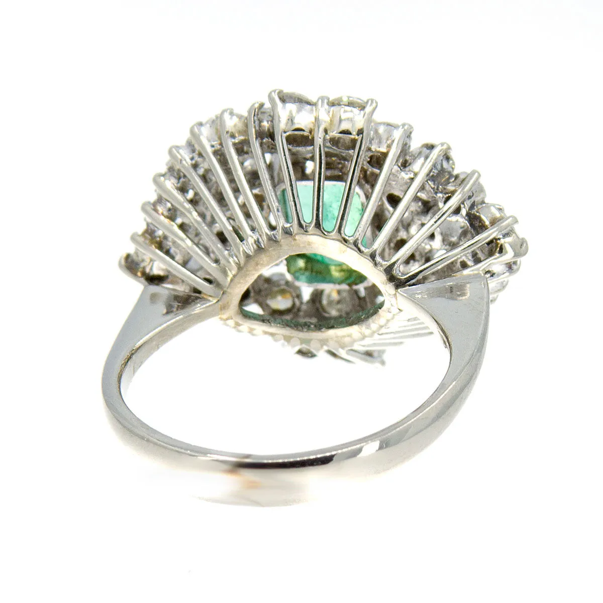1960s Emerald & Diamond Cocktail Ring