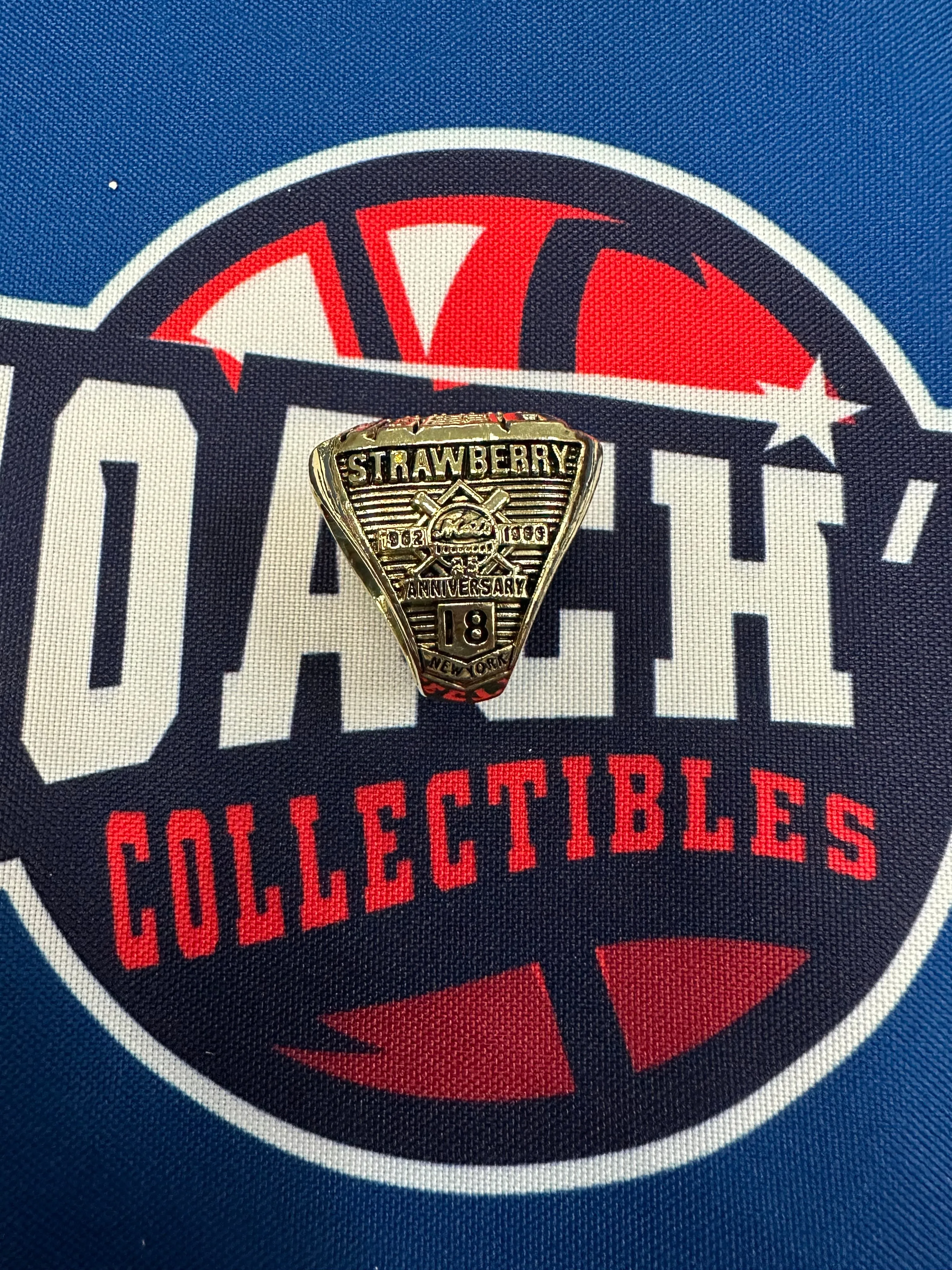 1986 New York Mets DARRYL STRAWBERRY Replica World Series Championship Ring