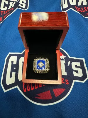 1986 New York Mets Gary Carter Replica World Series Ring w/ Display Box