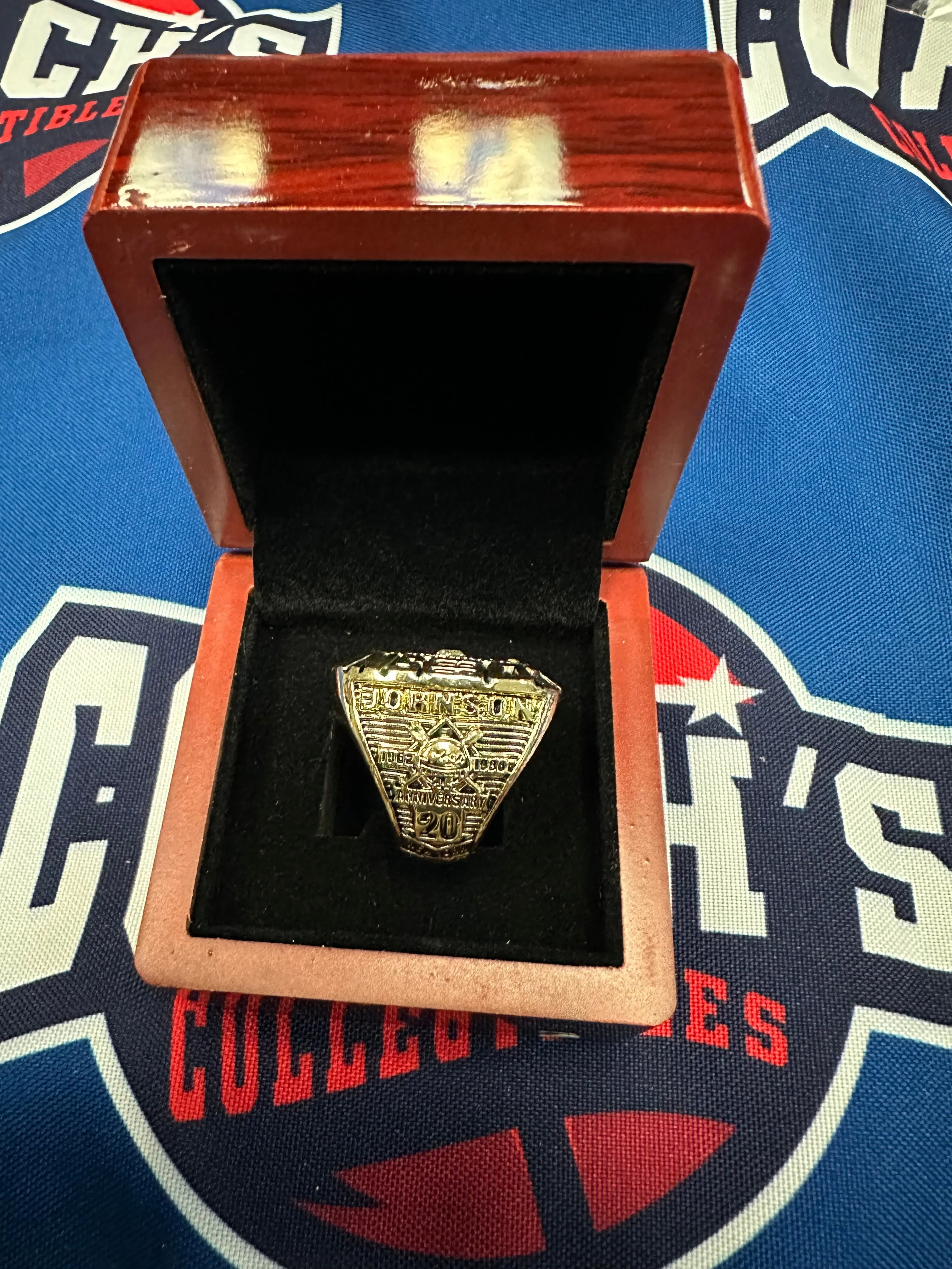 1986 New York Mets Howard "HoJo" Johnson Replica World Series Ring w/ Display Box