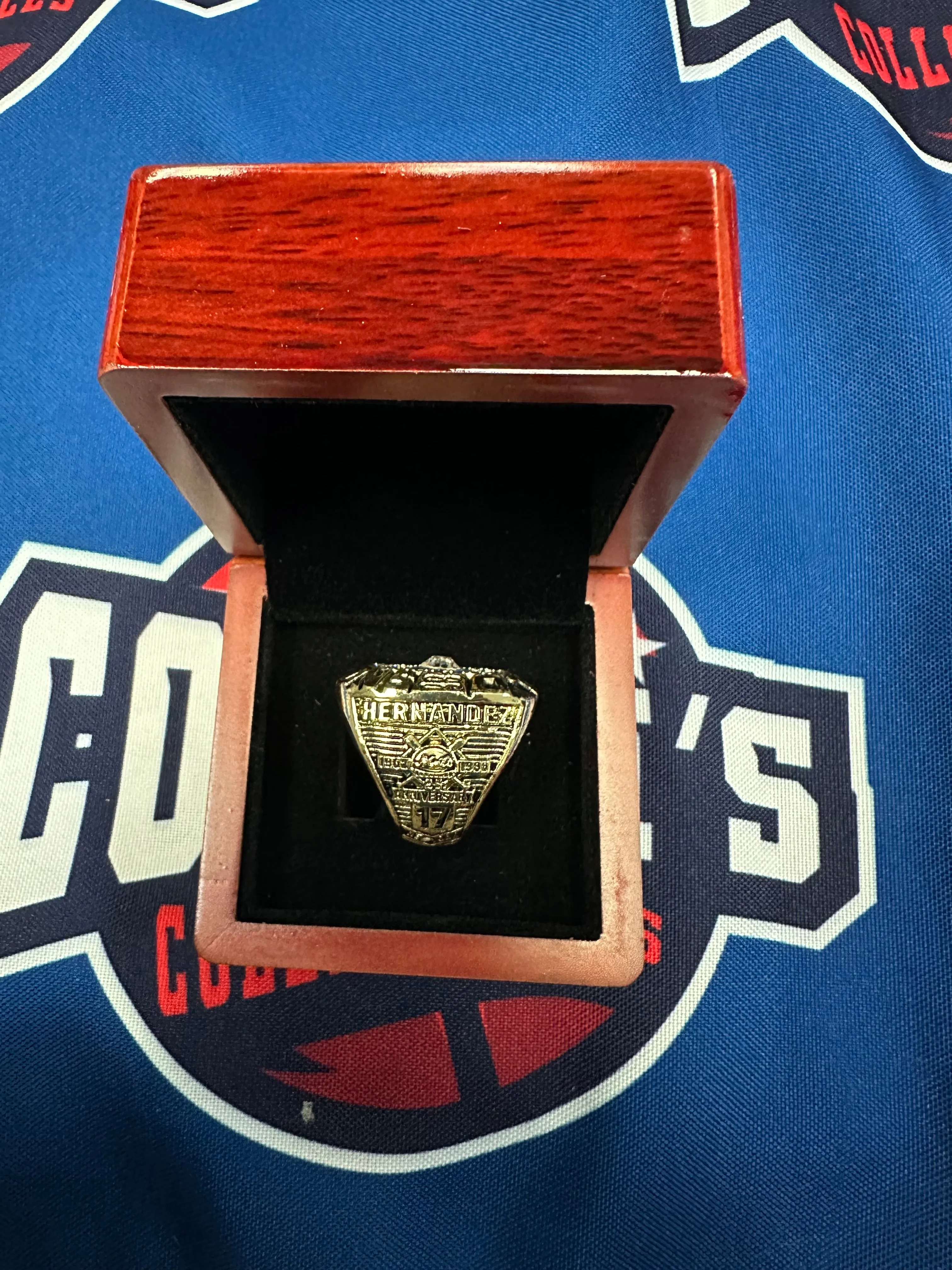 1986 New York Mets Keith Hernandez Replica World Series Ring w/ Display Box