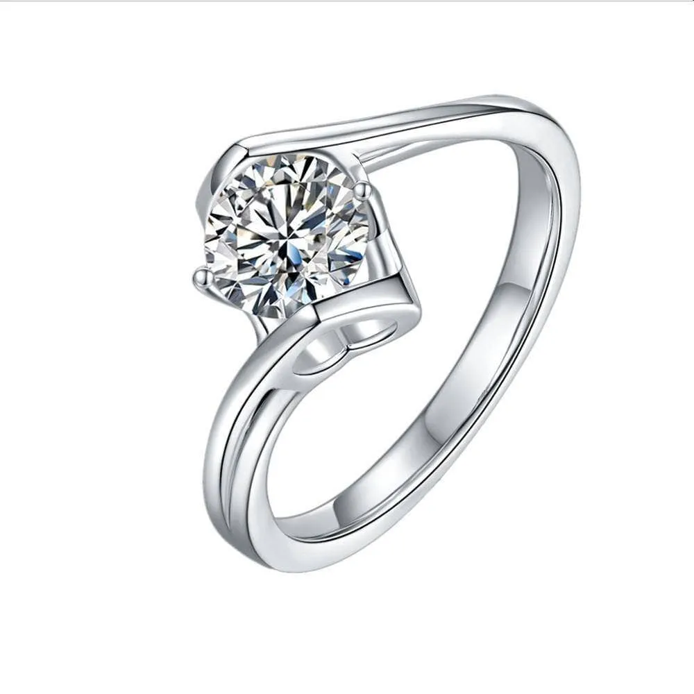 1ct Diamond 6.5mm Engagement Ring