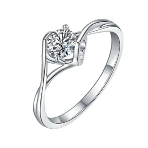 1ct Diamond 6.5mm Engagement Ring