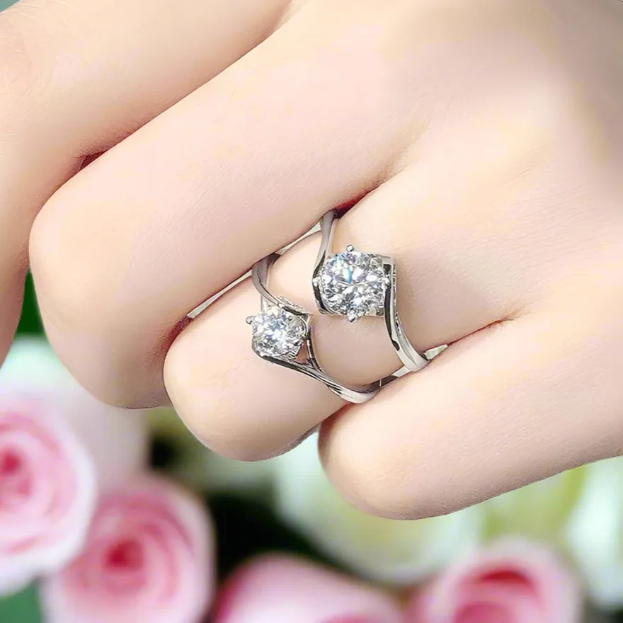 1ct Diamond 6.5mm Engagement Ring
