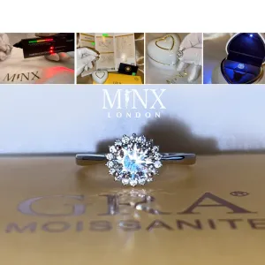 1ct | Womens Moissanite Engagement Ring