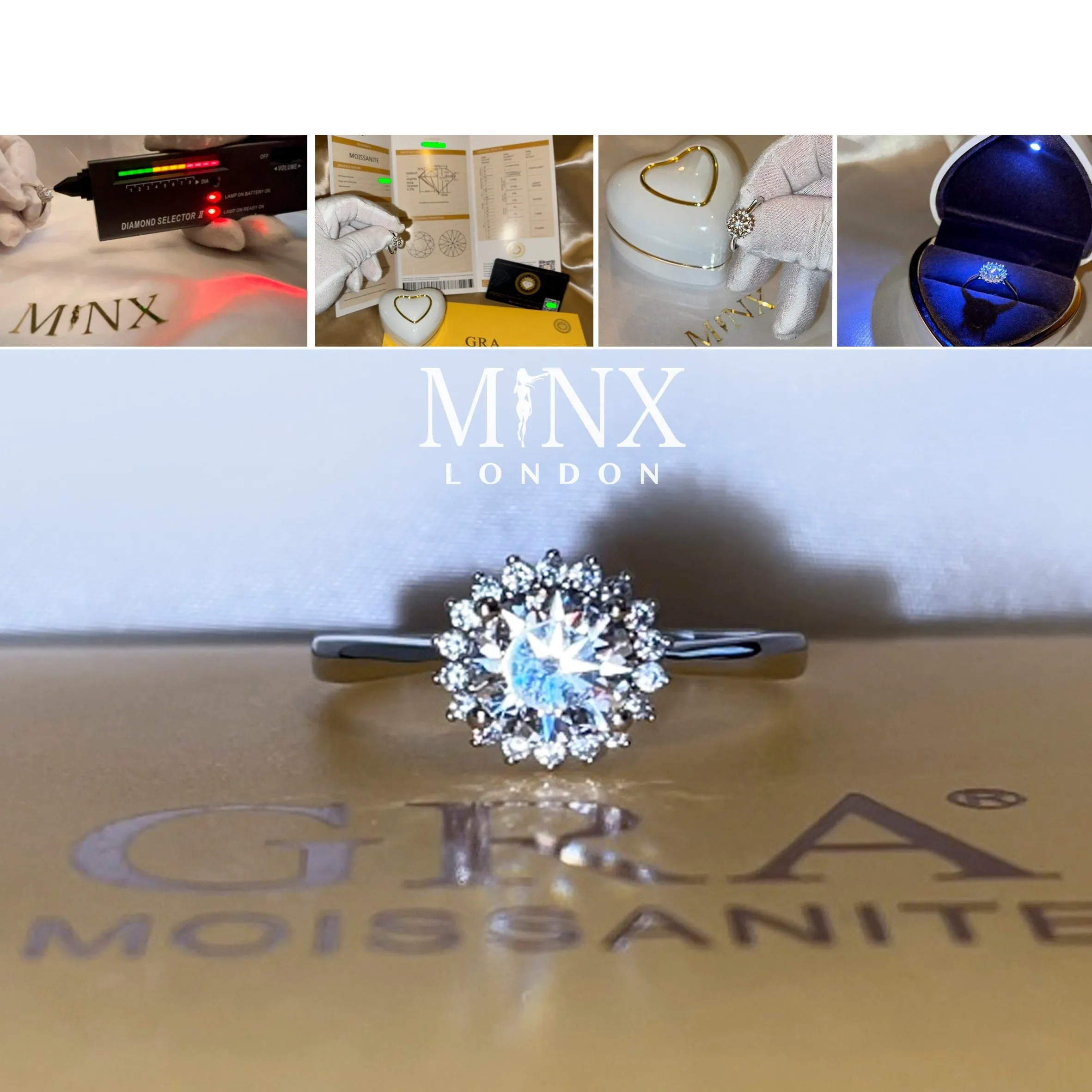 1ct | Womens Moissanite Engagement Ring