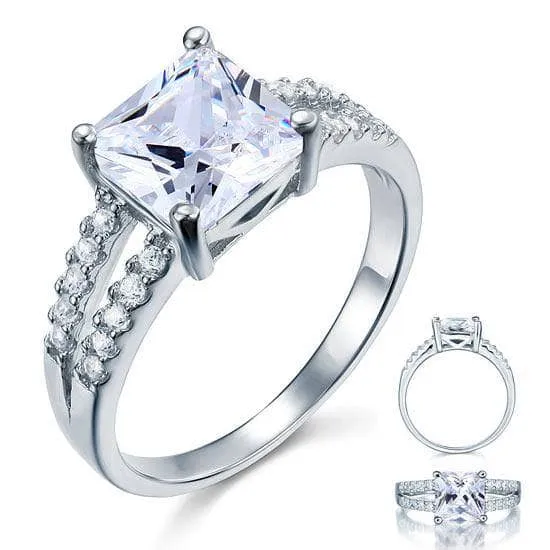 2 Carat Created Diamond Wedding Engagement Ring