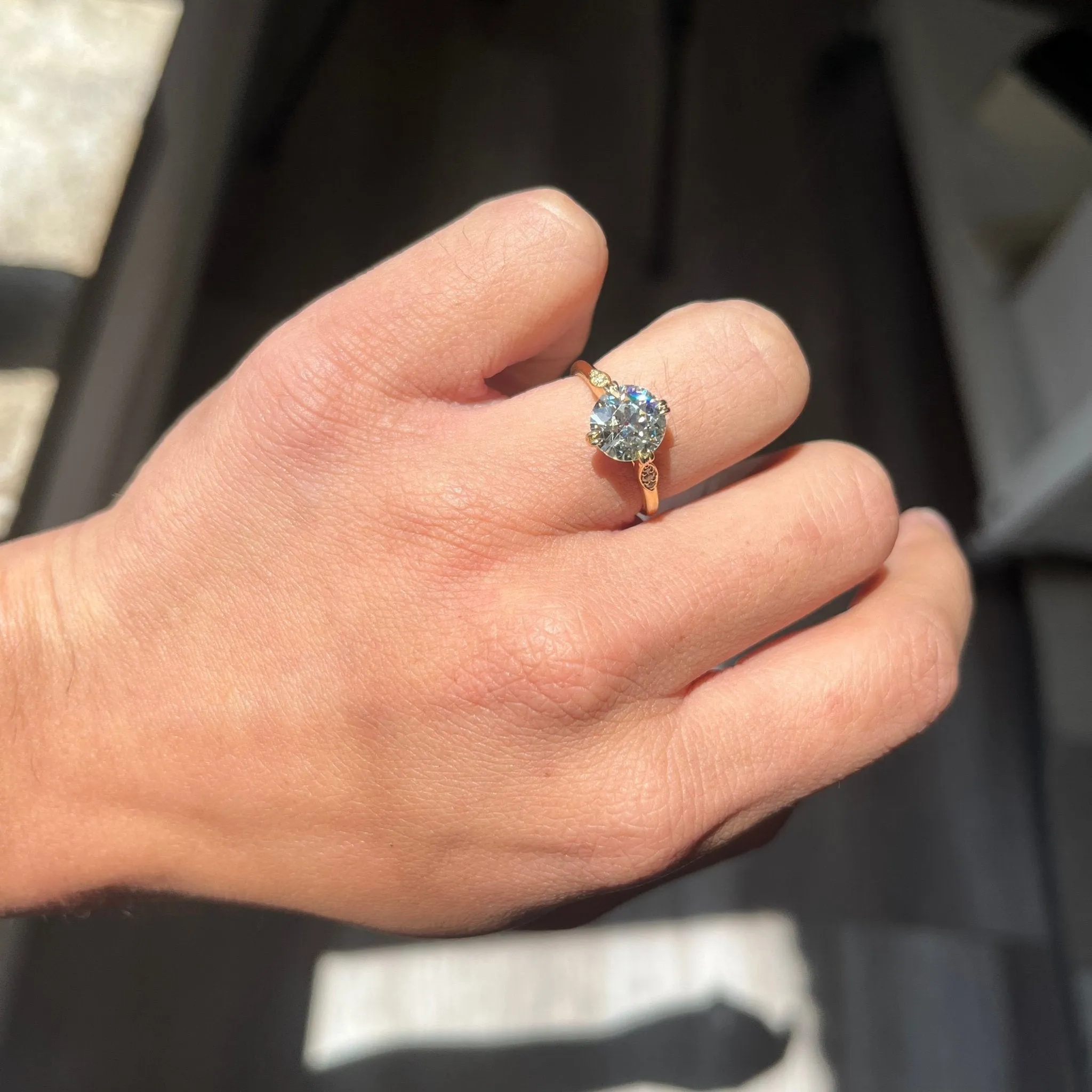 2.00ct Old European Cut Diamond Solitaire