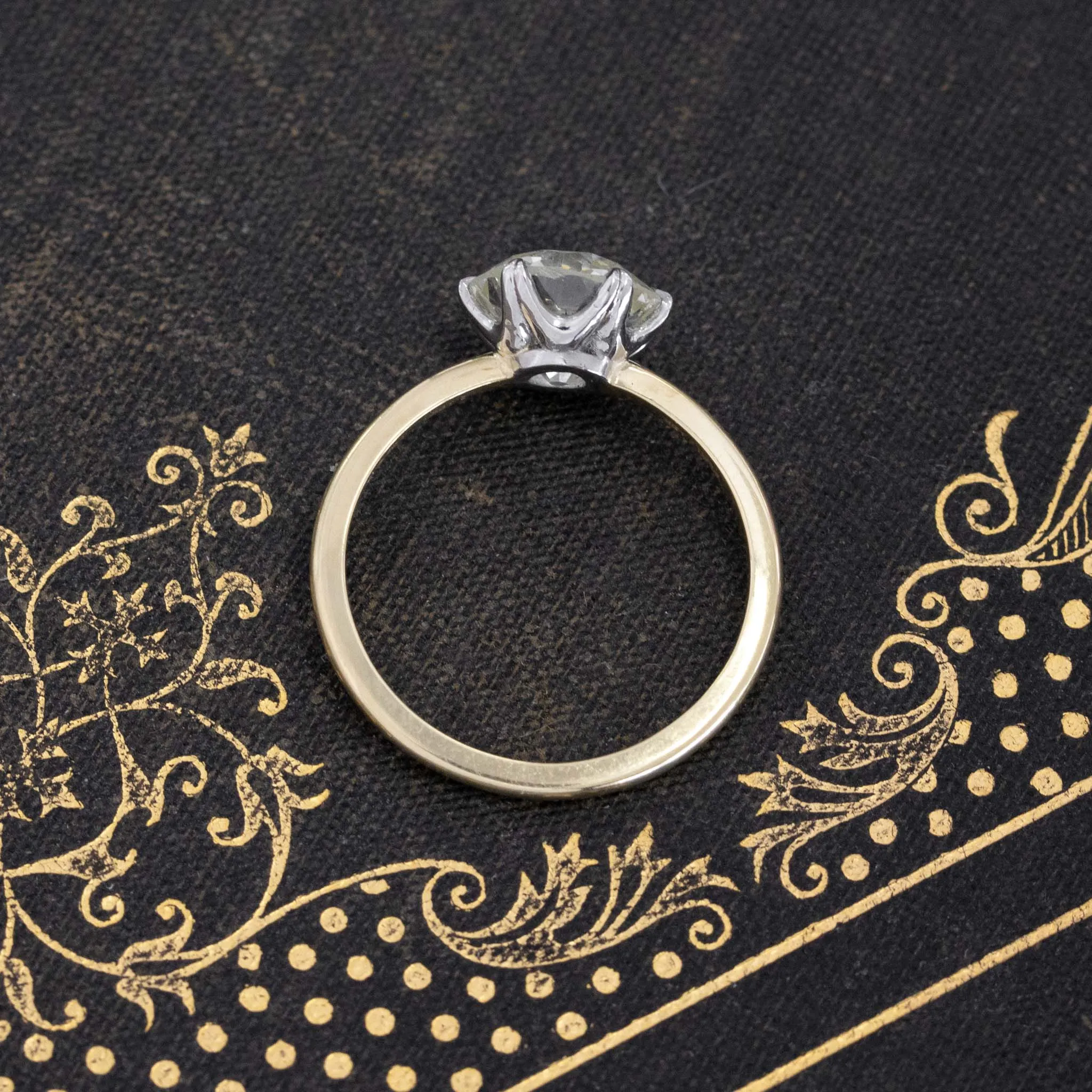 2.19ct Old European Cut Diamond Solitaire, GIA N VS2