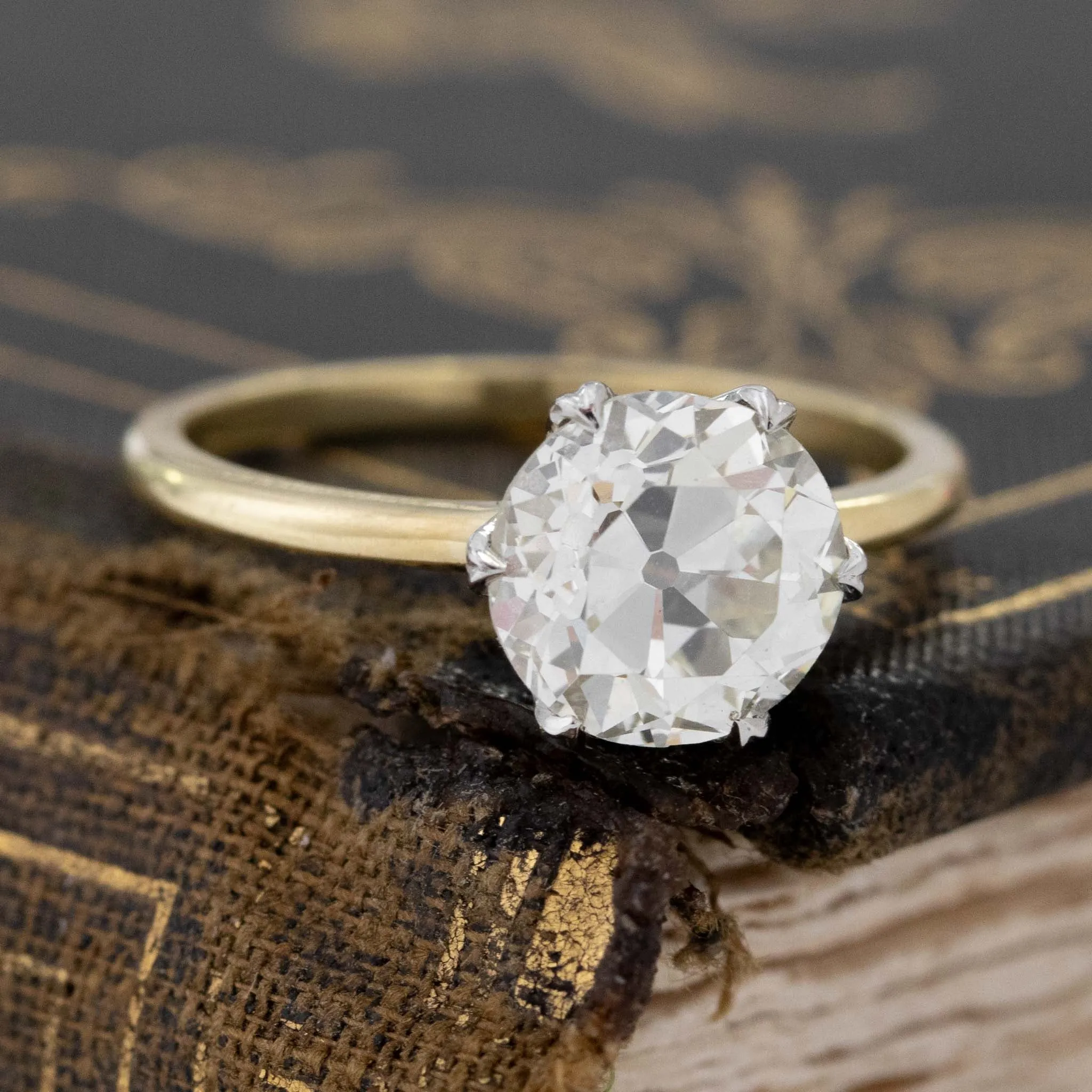 2.19ct Old European Cut Diamond Solitaire, GIA N VS2