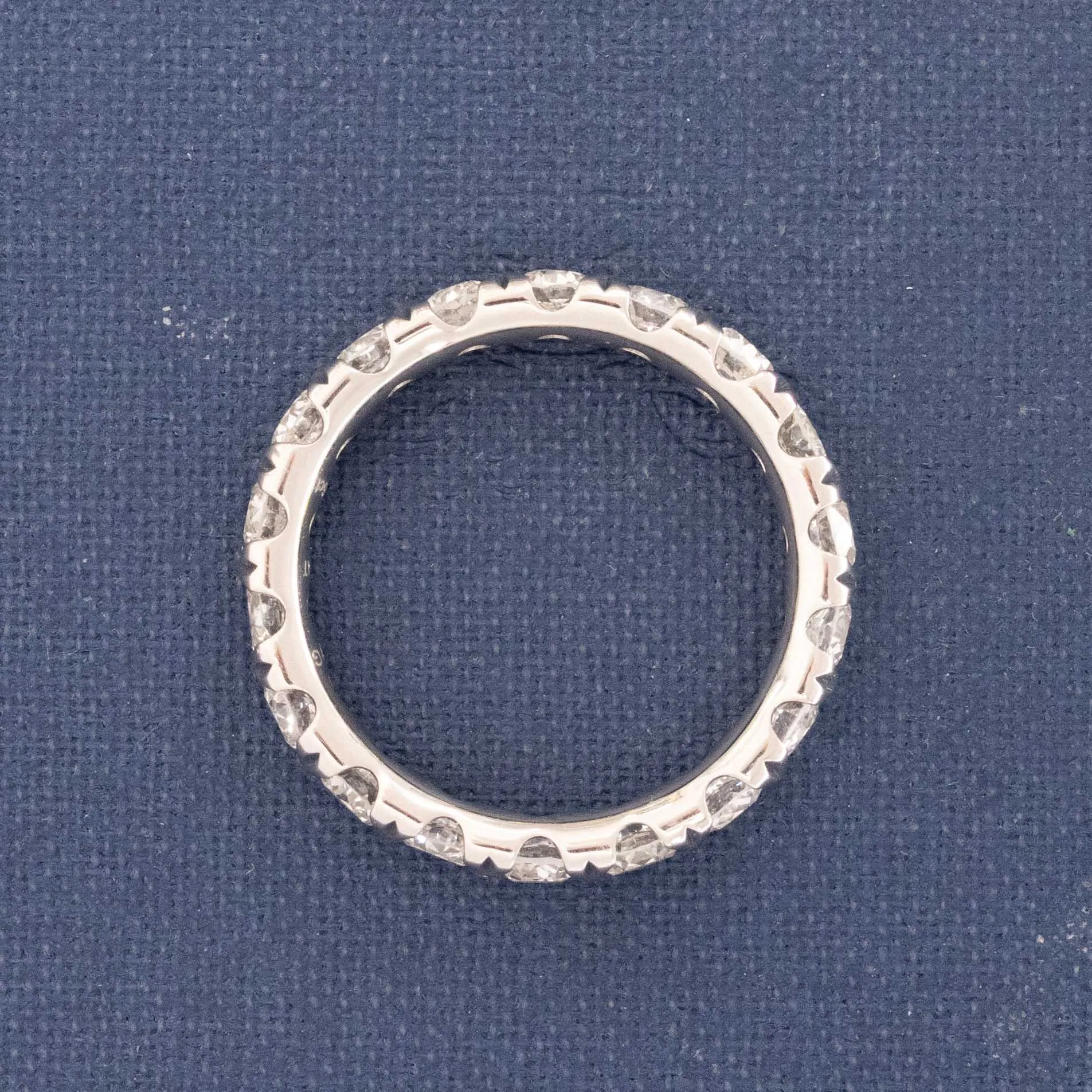 2.46ctw Old European Cut Diamond Eternity Band