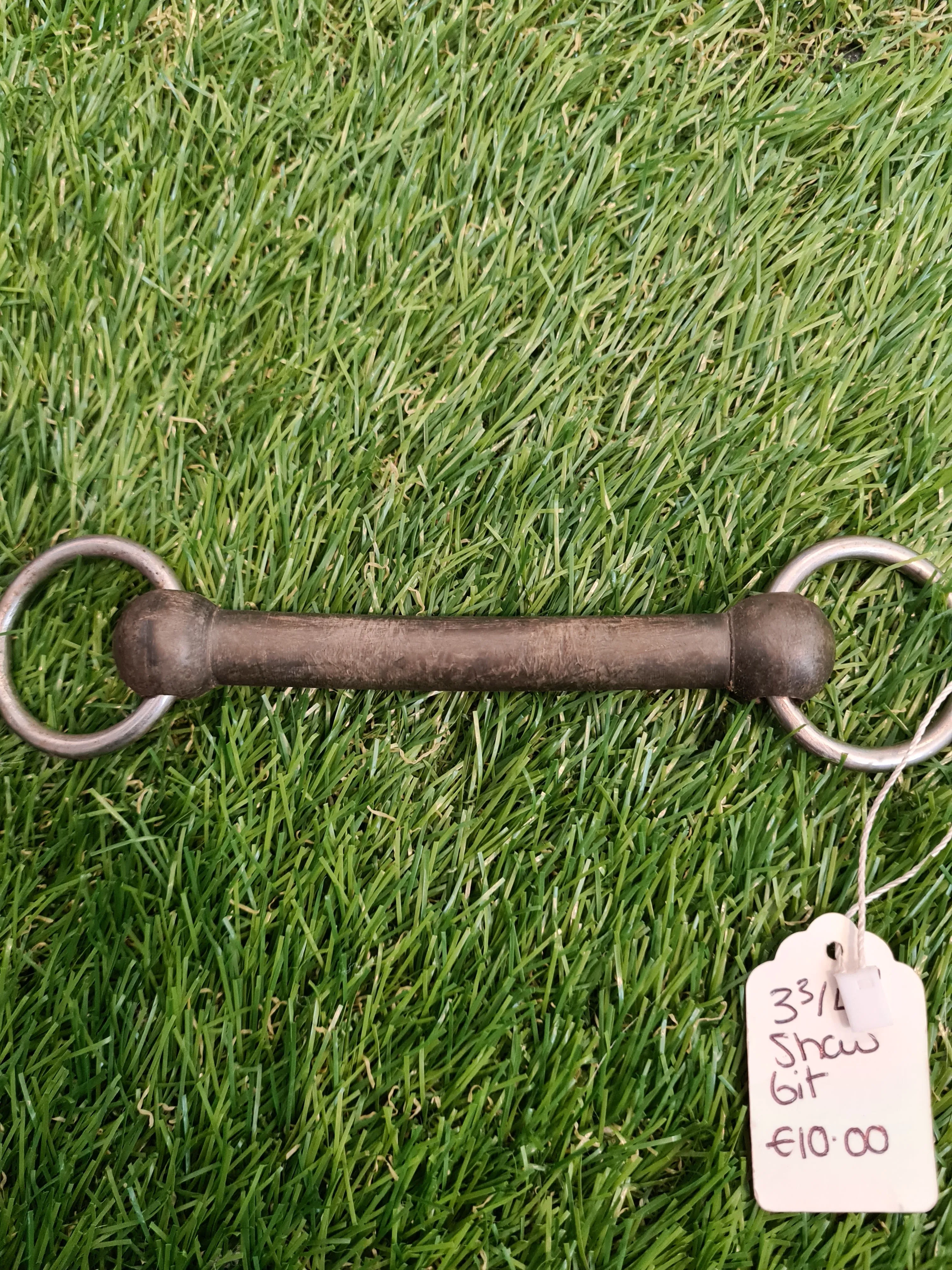 3 3/4" showing bit, black with silver rings