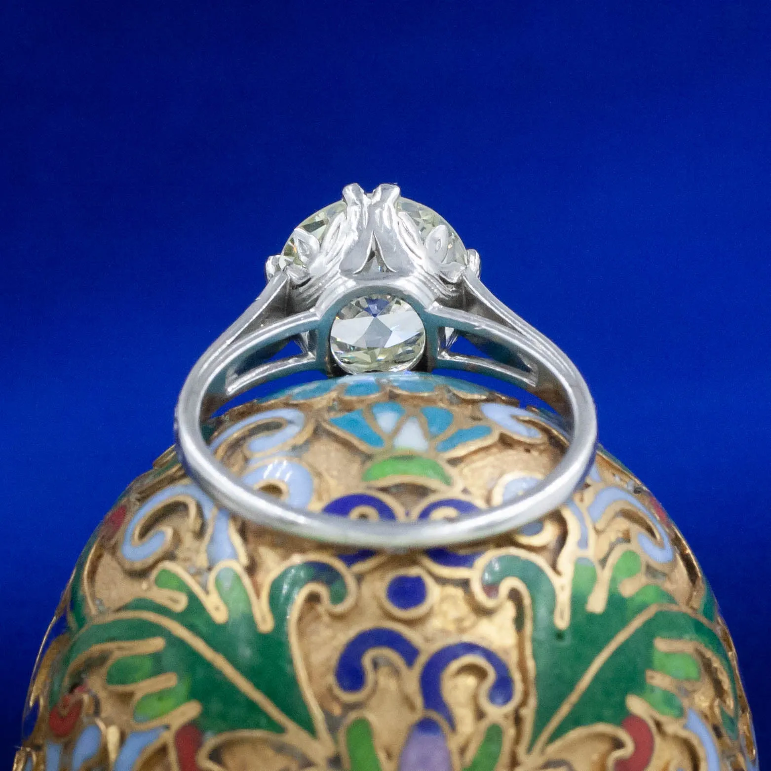 3 Carat Old European Diamond Solitaire c1910