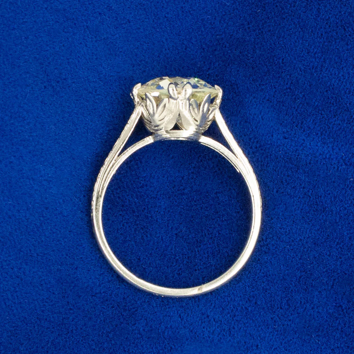 3 Carat Old European Diamond Solitaire c1910