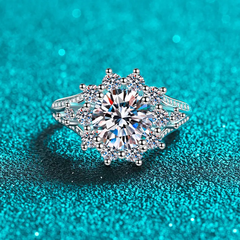 3 carats Moissanite Wedding Ring- RM049