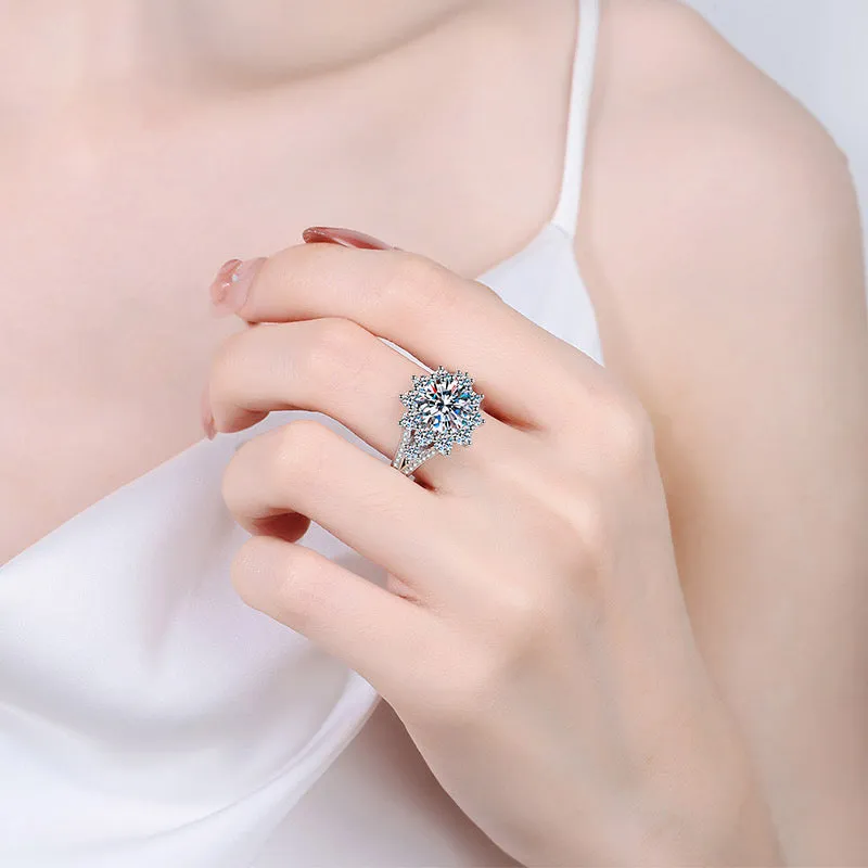 3 carats Moissanite Wedding Ring- RM049