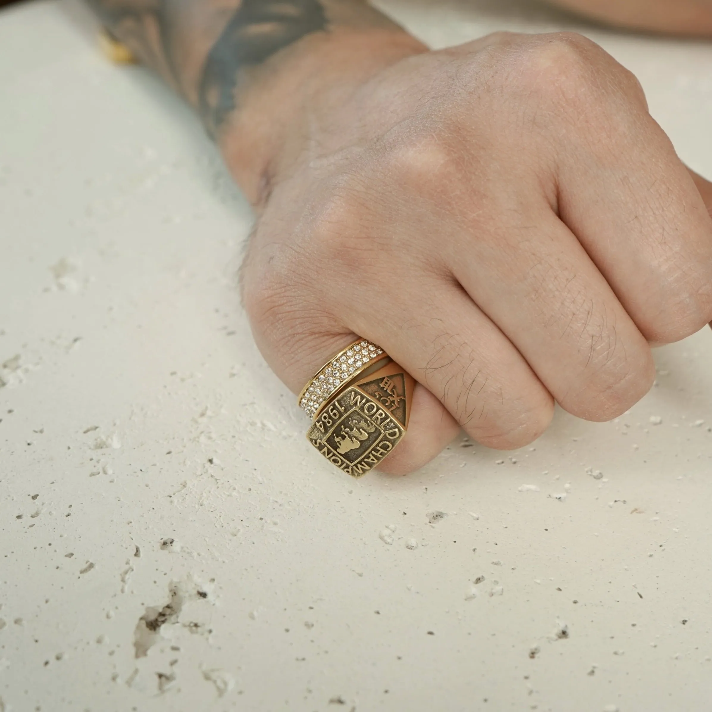 3 Layer Diamond Ring (Gold)