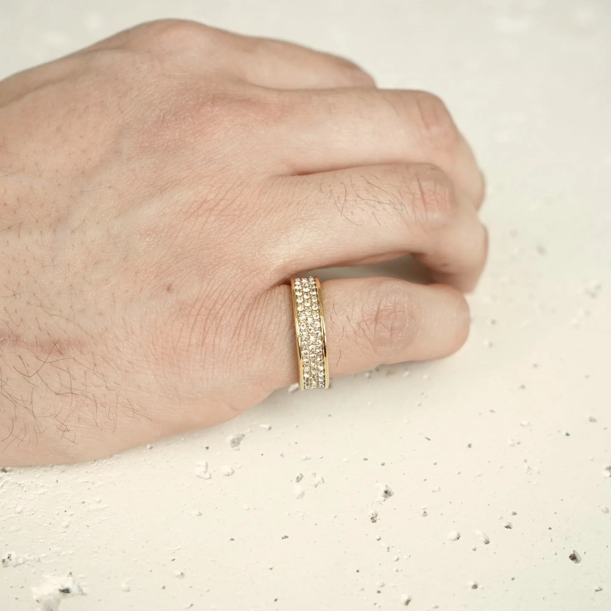 3 Layer Diamond Ring (Gold)