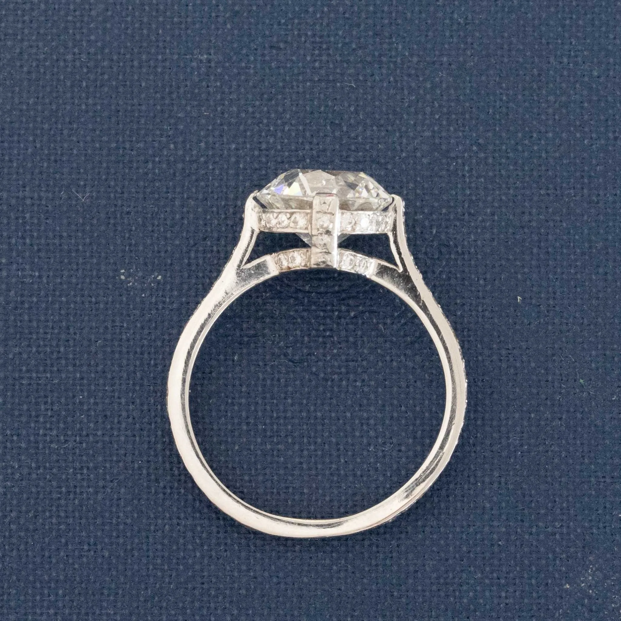 3.19ct Old European Cut Diamond Solitaire, GIA F SI