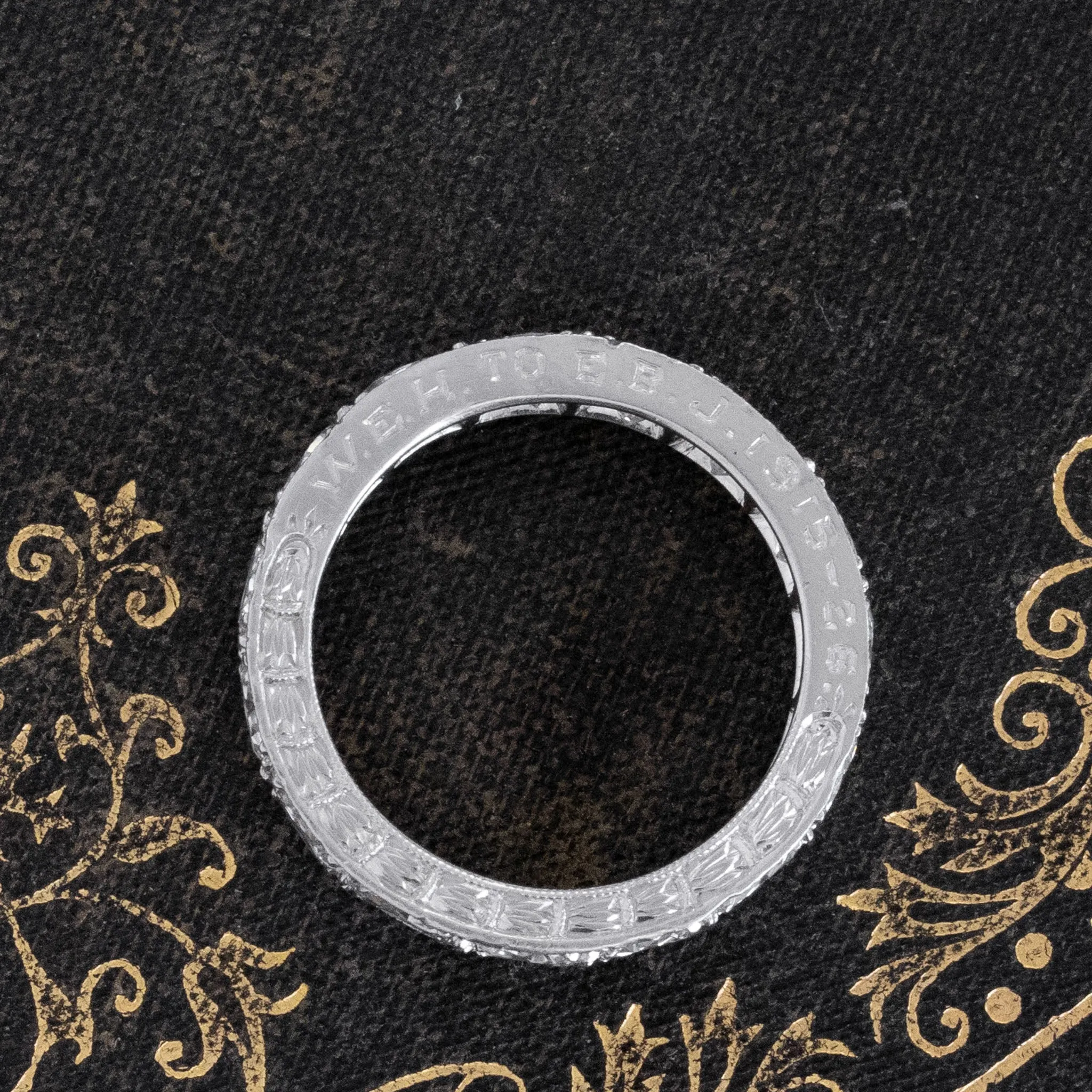 3.30ctw Antique Old European Cut Diamond Eternity Band