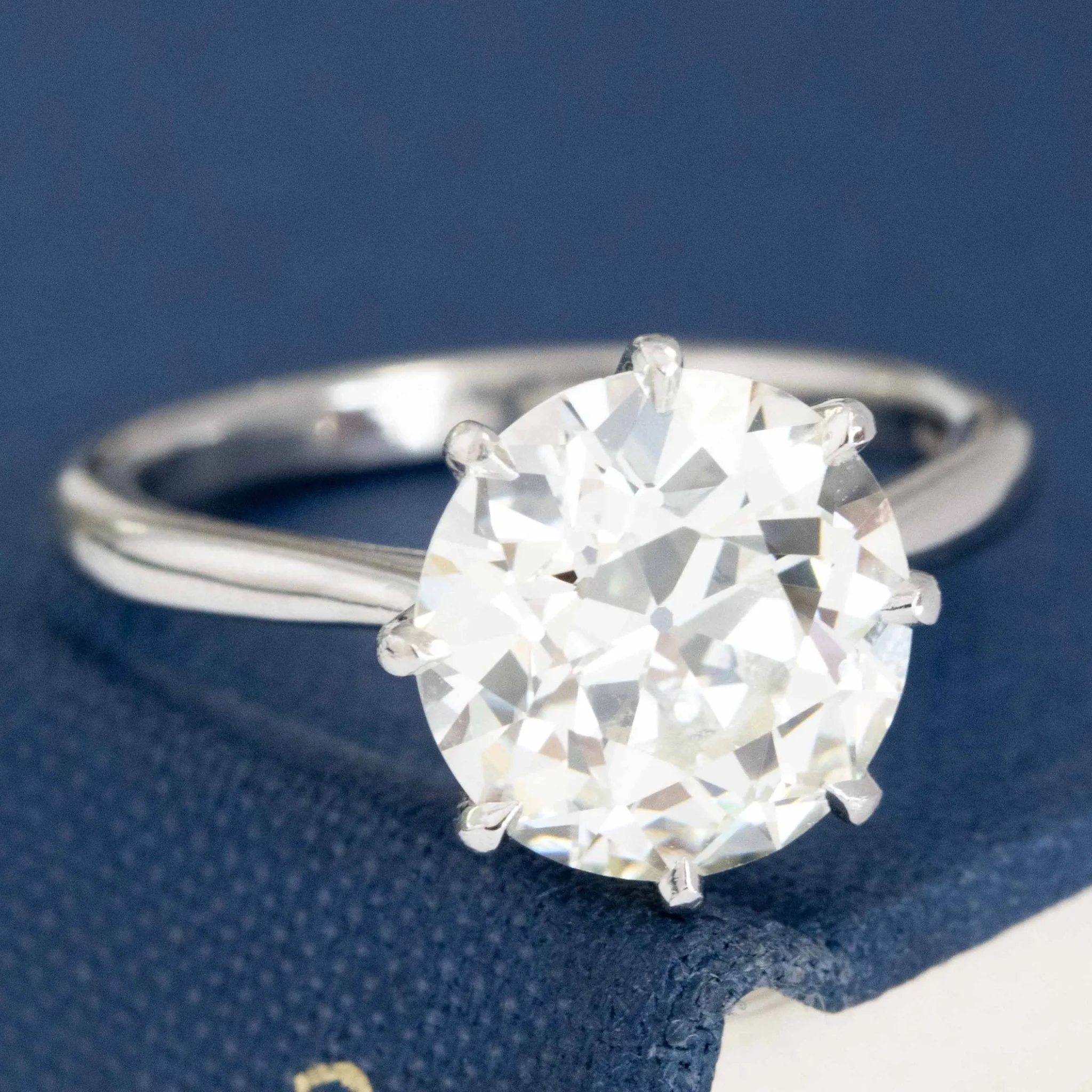 4.03ct Old European Cut Diamond Solitaire, GIA L VVS2