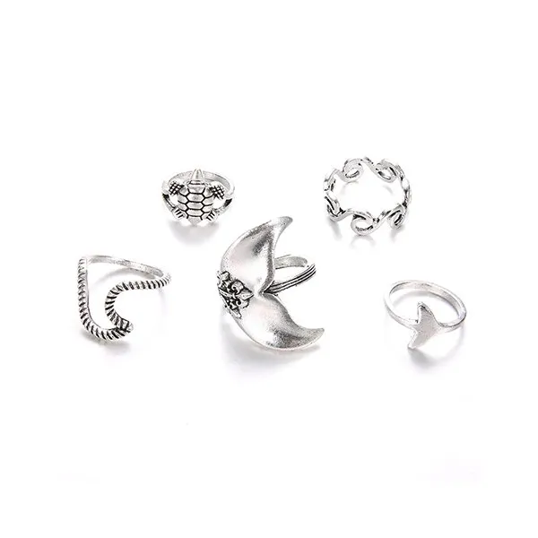 5pcs/set Ocean Rings