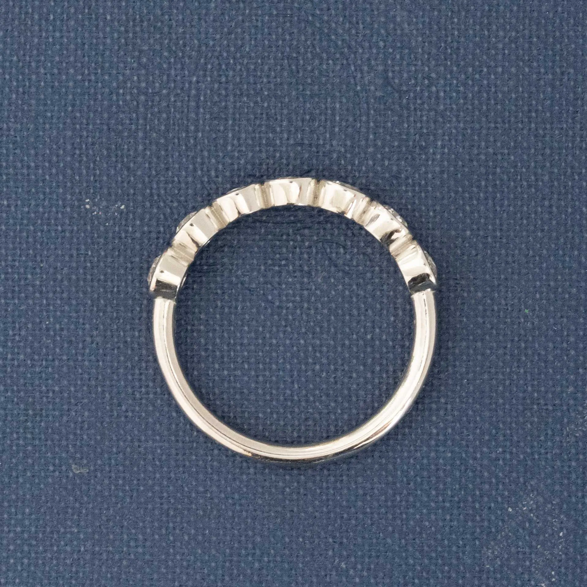 .62ctw Old European Cut Diamond 7-Stone Bezel Band