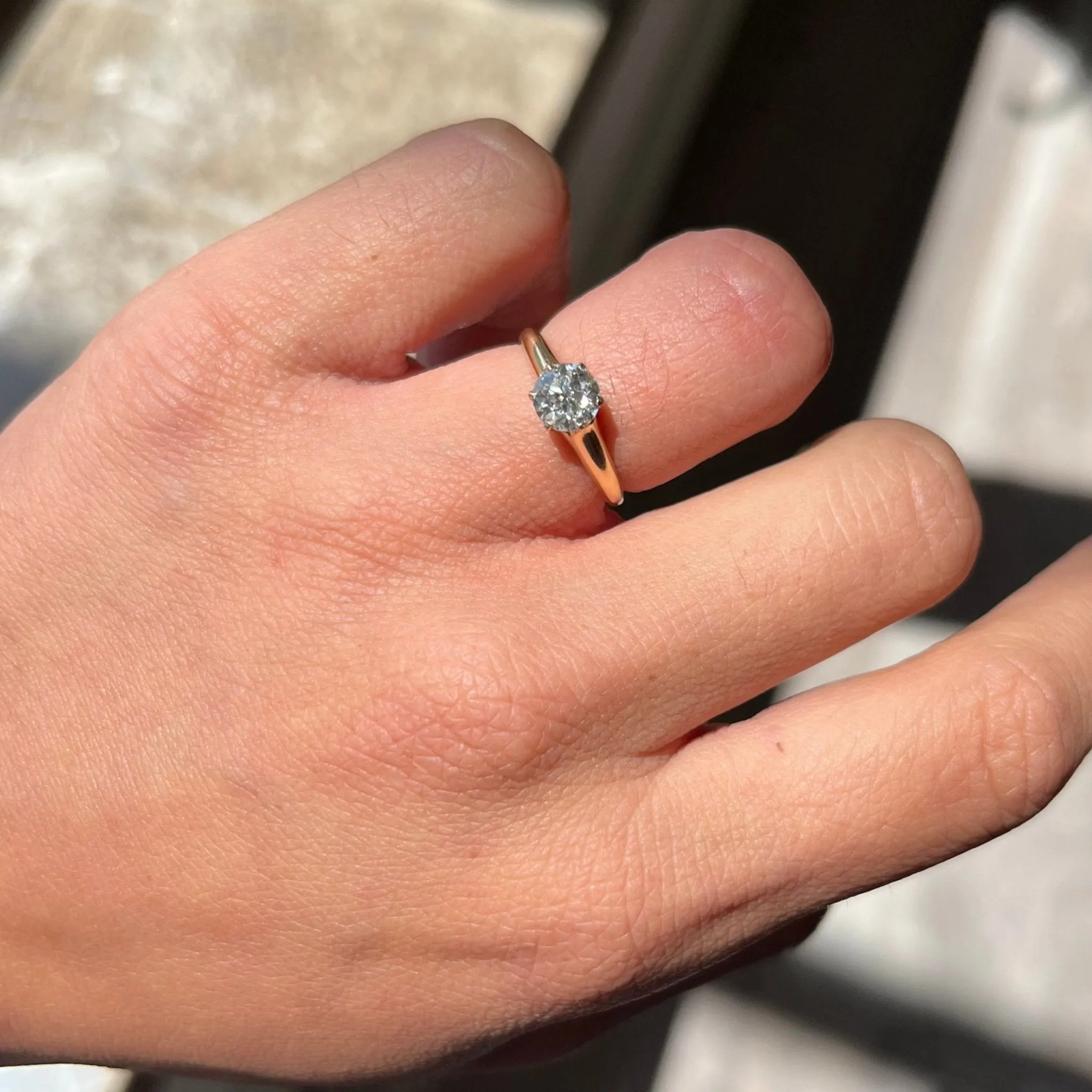 .71ct Old European Cut Diamond Solitaire, GIA K VS1