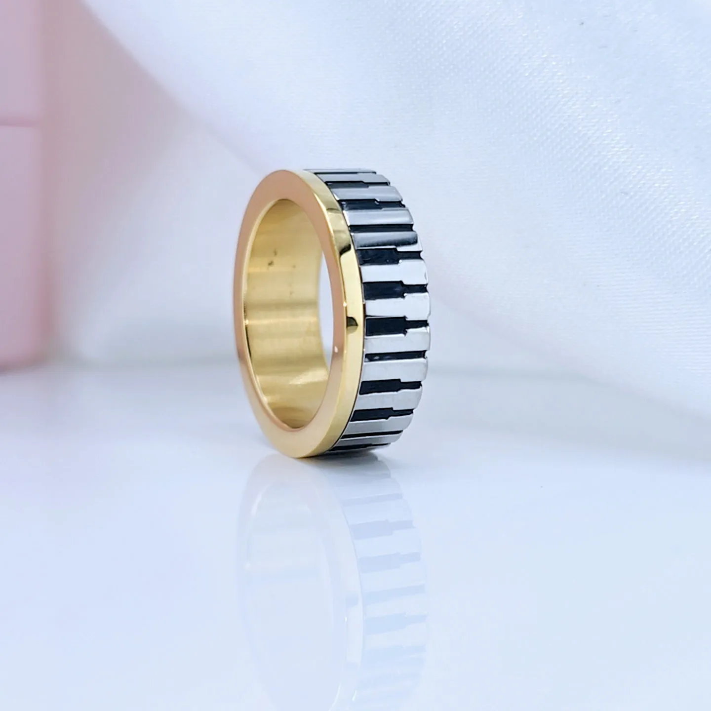 7mm Piano Wedding Band