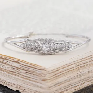 .87ctw Old European Cut Diamond Bangle