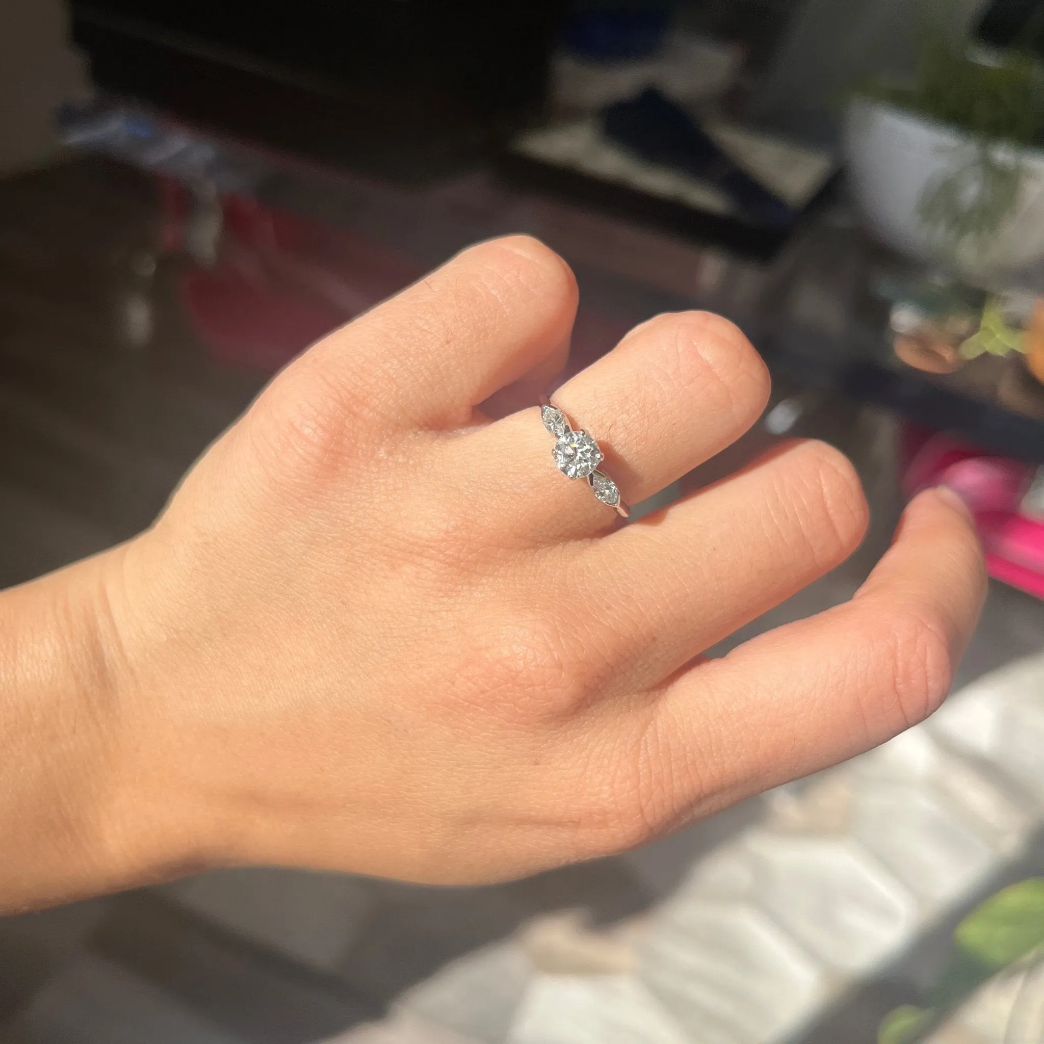 .88ct Old European Cut Diamond Ring, GIA F SI2