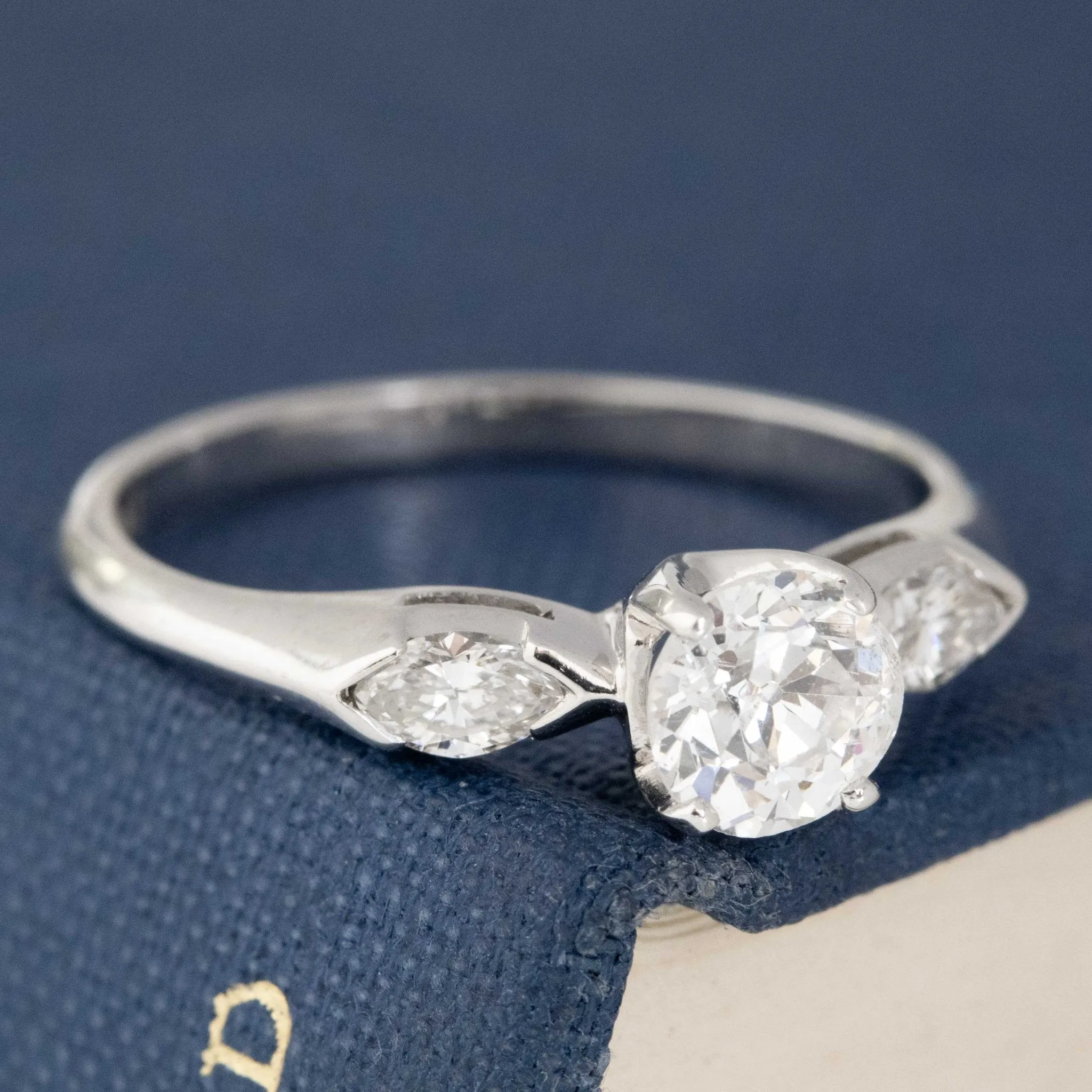 .88ct Old European Cut Diamond Ring, GIA F SI2