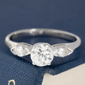 .88ct Old European Cut Diamond Ring, GIA F SI2