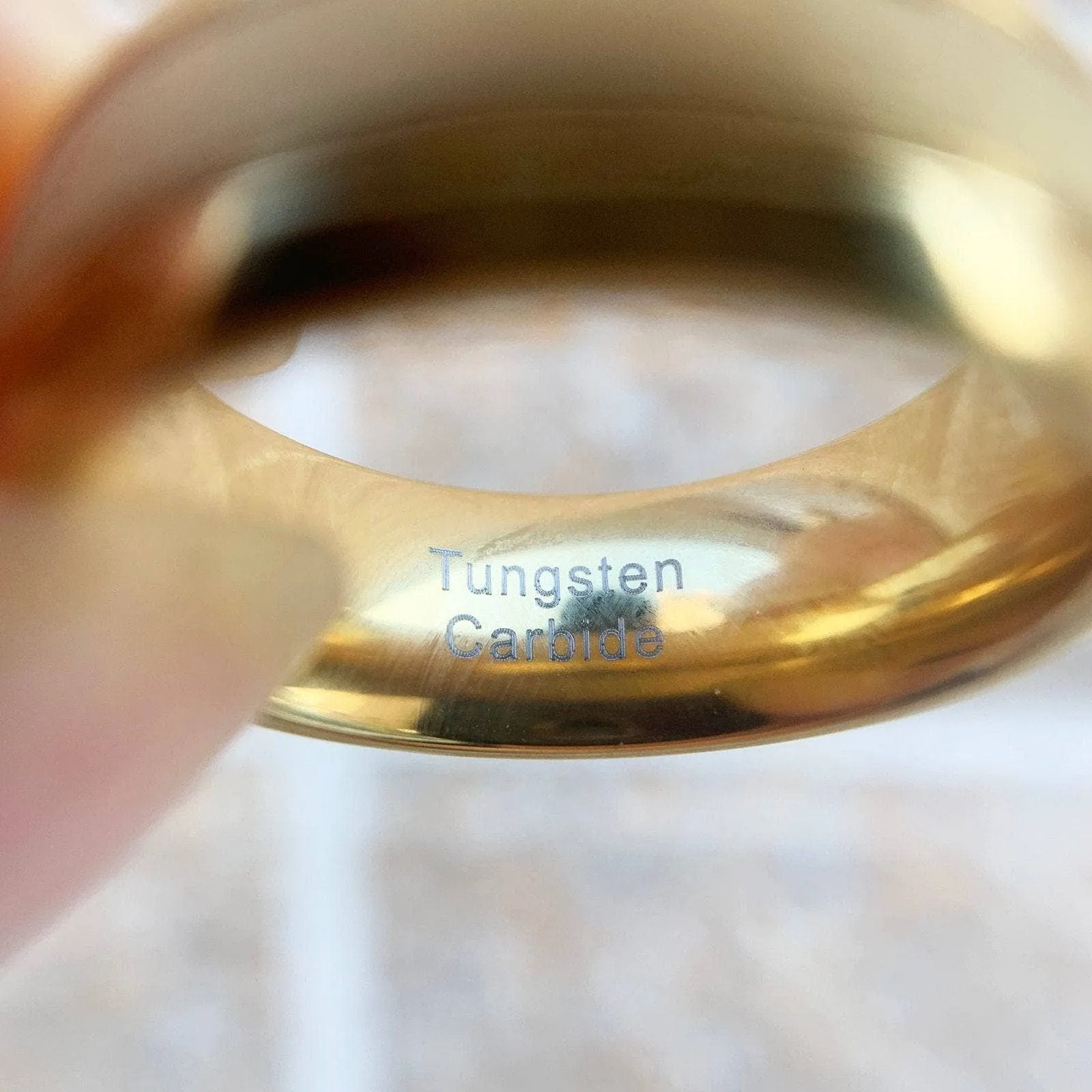 8mm Tungsten Carbide Frosted Men's Wedding Band