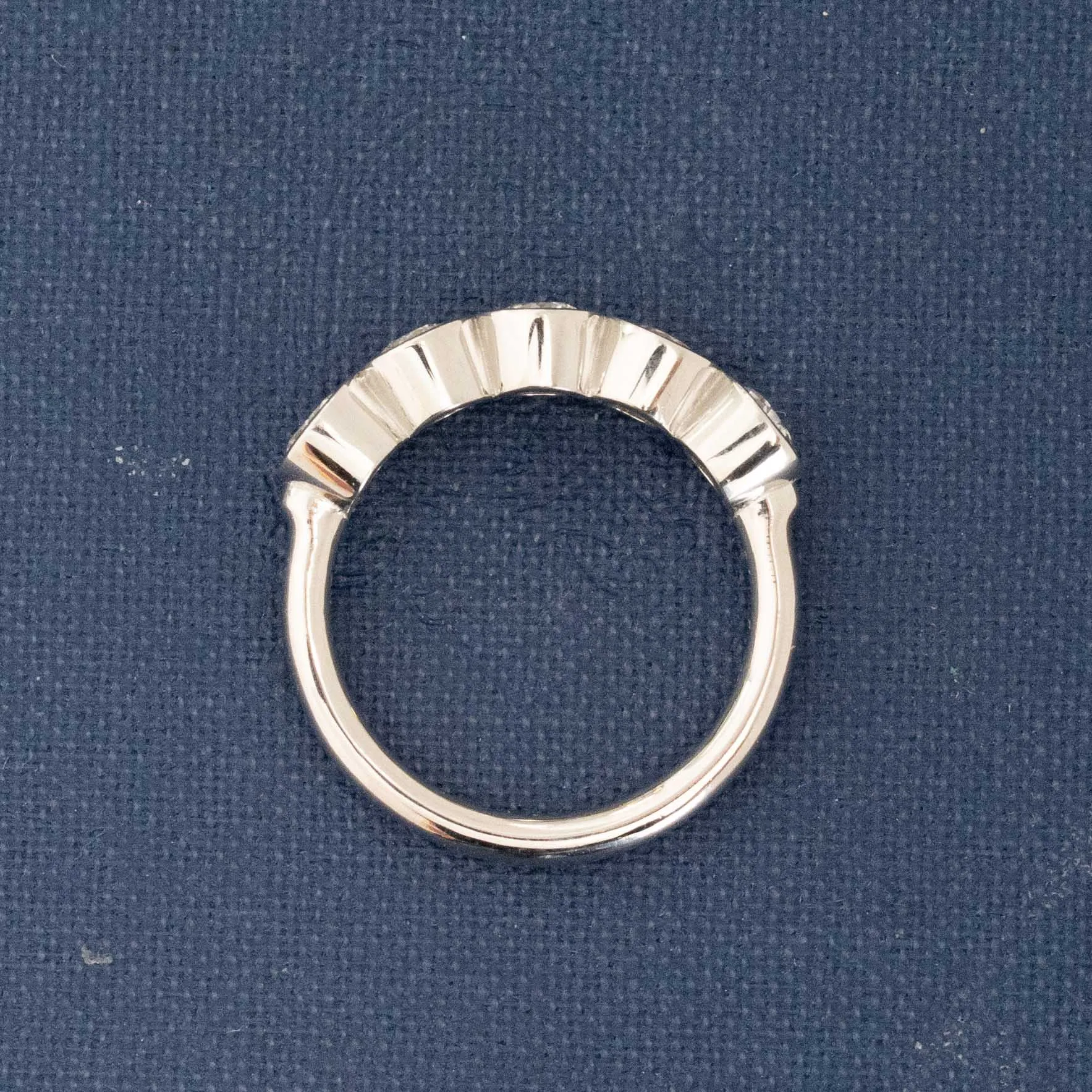 .93ctw Old European Cut Diamond 5-Stone Bezel Band