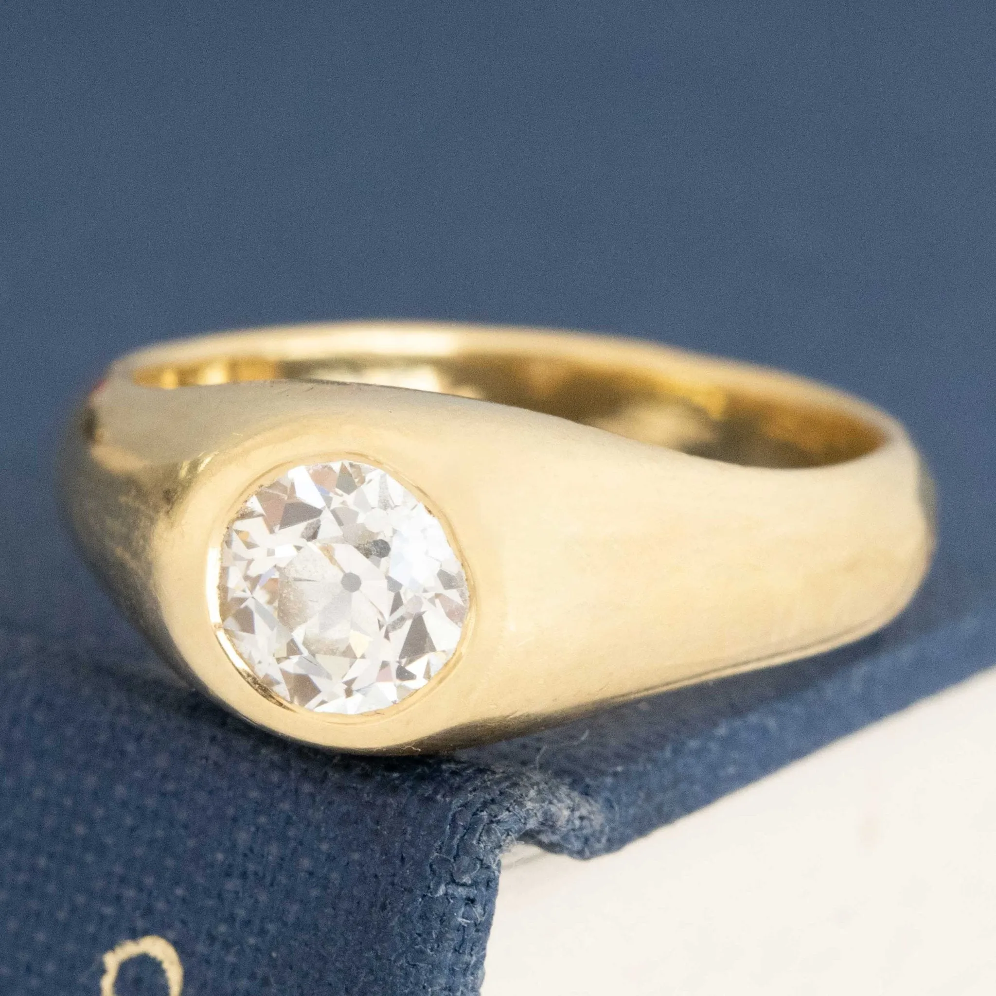 .94ct Old European Cut Diamond Flush Set Solitaire