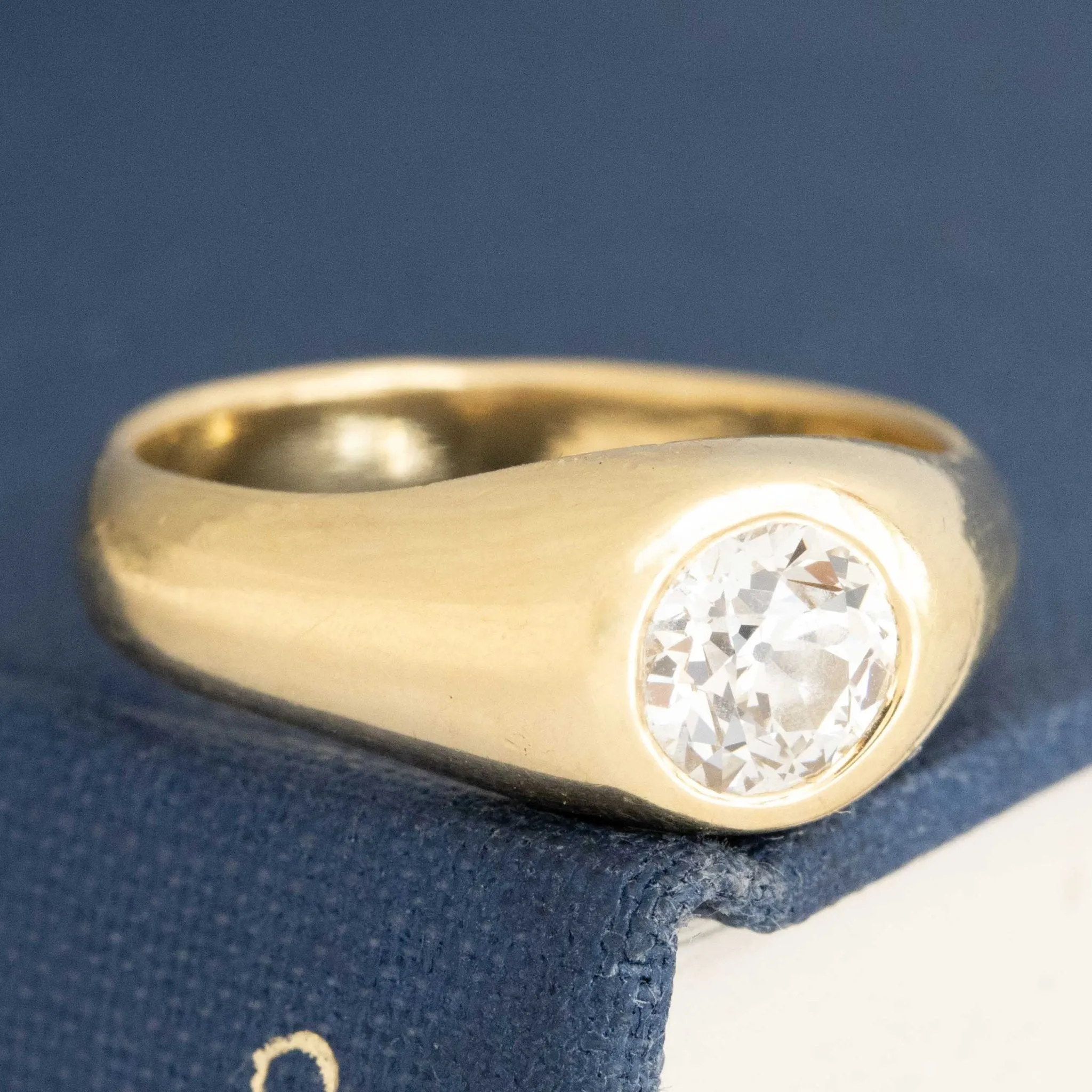 .94ct Old European Cut Diamond Flush Set Solitaire