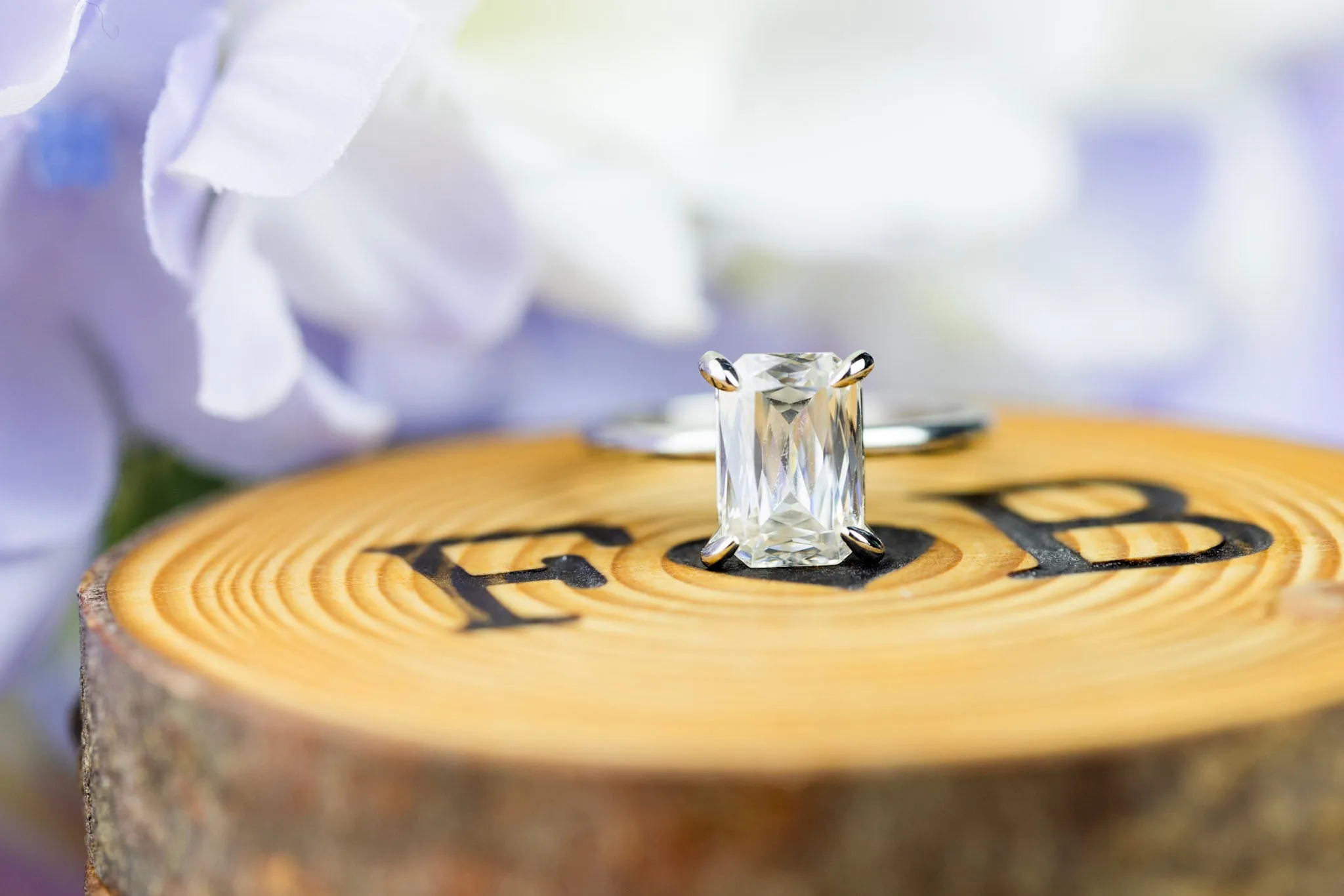 A Cute Cut Heirloom FAB Moissanite 4 Prongs FANCY Solitaire Ring