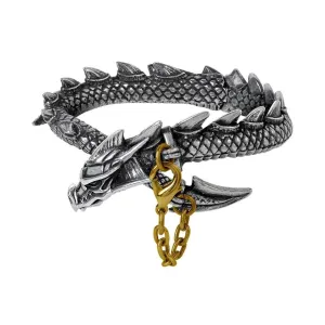 Alchemy A124 Dragons Lure Bangle Gothic Bracelet Hinge Center Wrist Wrap