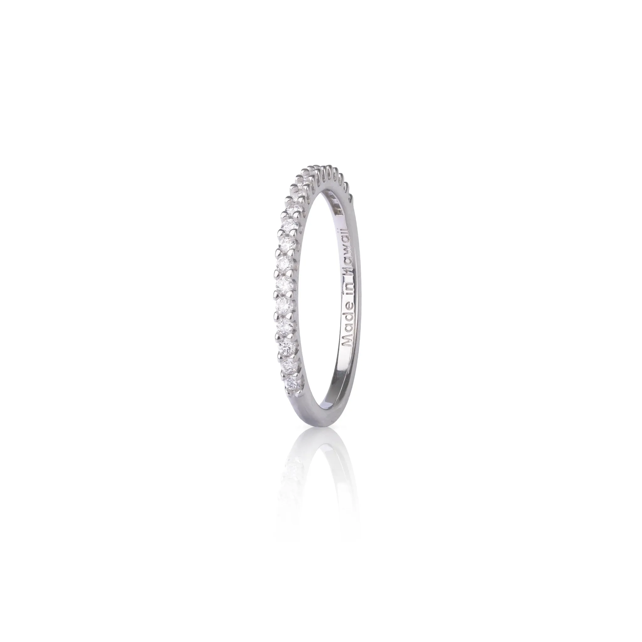 Anniversary Ring in White Gold with Diamonds