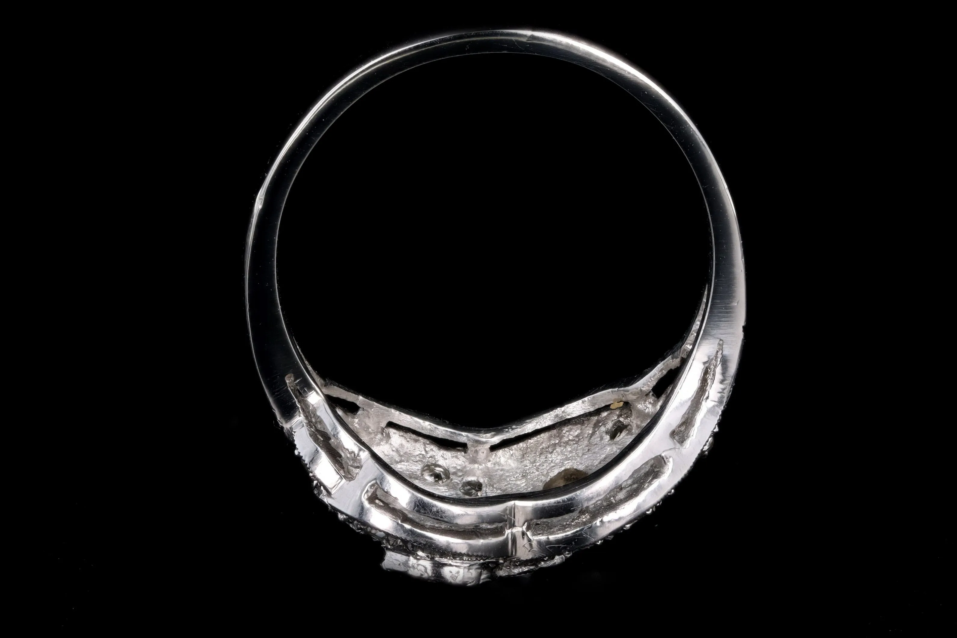 Art Deco Platinum .75 Carat Total Weight Old European Diamond Ring