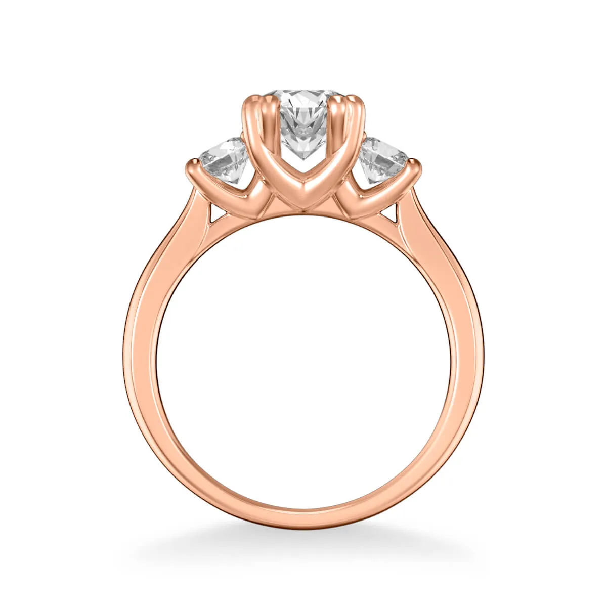 Artcarved "Amanda" Three Stone Diamond Engagement Ring