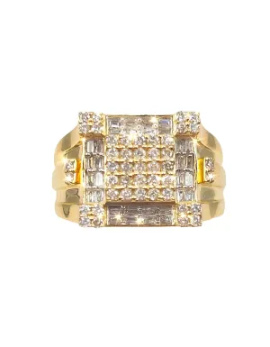 Baguette Square Ring