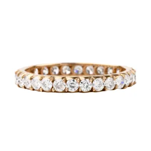 Bell & Bird Signature Miniature Cutaway Old European Cut Diamond Eternity Band