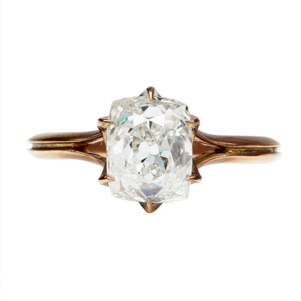 Bell & Bird Split Shank Solitaire with Scalloped Prongs
